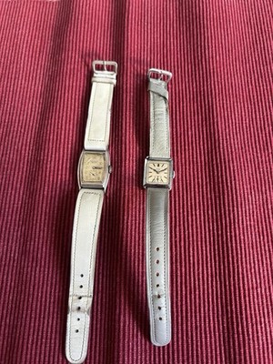 2x Vintage Art Déco Damenuhren   Junghans Meister Edelstahl & Christ   1930s/40s