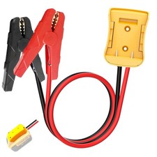 20V Jumper Cables Adapter for Dewalt- 2FT 8AWG Purple Copper, Large Clamps, Port
