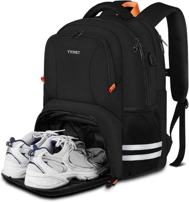 backpack laptop gym shoes Gym Backpack For Men Women, Travel Sports Track Bag With Shoe Compartment  USB