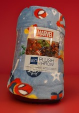 The Big One Plush Throw Blue Blanket Spiderman Super Hero 5 Ft x 6 Ft Christmas