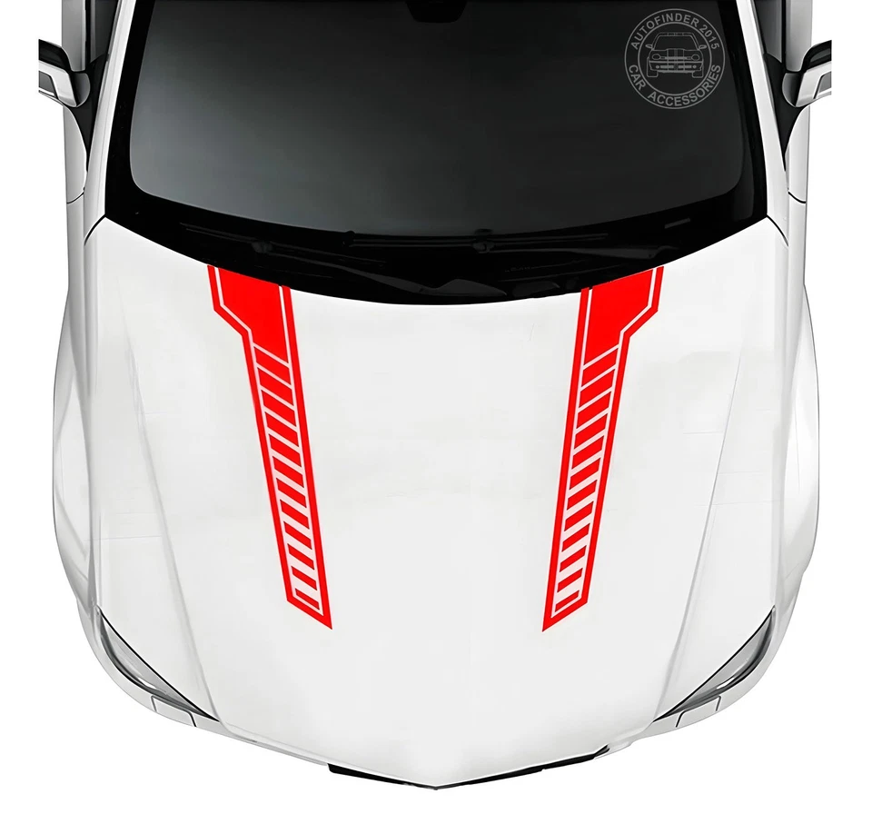 Calcomanía gráfica pegatina capó coche para Toyota Corolla Camry capó carreras rayas Foto 3 de 4