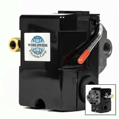 #ad Four Port 140 175 PSI Air Compressor Pressure Switch Control 1 4quot; NPT 12 Amp $19.95