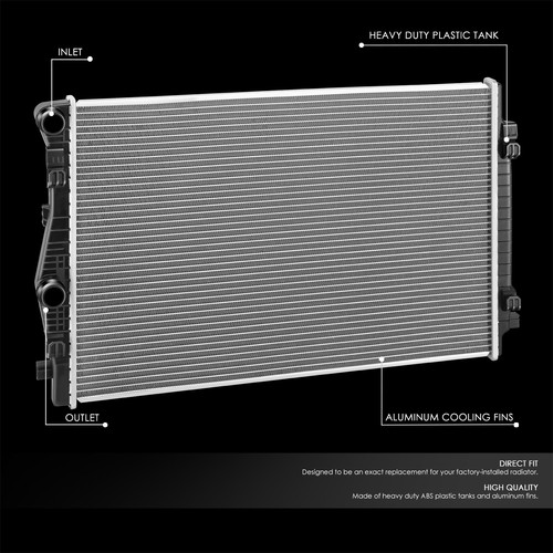 For 15-21 Audi A3/A3 Sportback E-Tron VW Jetta 1.4L TSI Alumiunm Core Radiator - Picture 2 of 7