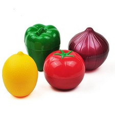 MIAO JIN 4 PCS Fruit and Vegetable Shaped Onion, tomato, lemon, green pepper