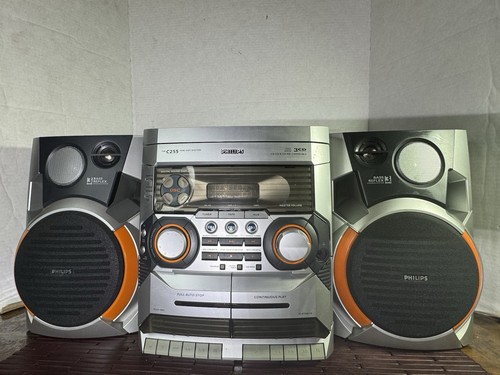 Philips Fw-C255 Shelf Stereo System HiFi Cd Changer Cassette Deck Don’t Work