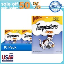 10p Temptations Indoor Care Chicken Flavor Crunchy And Soft Treats For Cats 4.9o