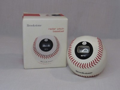 Brookstone, Radar Pitch Baseball, Speed Sensor, Open Box