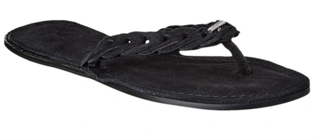 NWT Rag & Bone Melrose Black Suede Braided Thong Sandals Size 9.5 Sold Out Style image 4