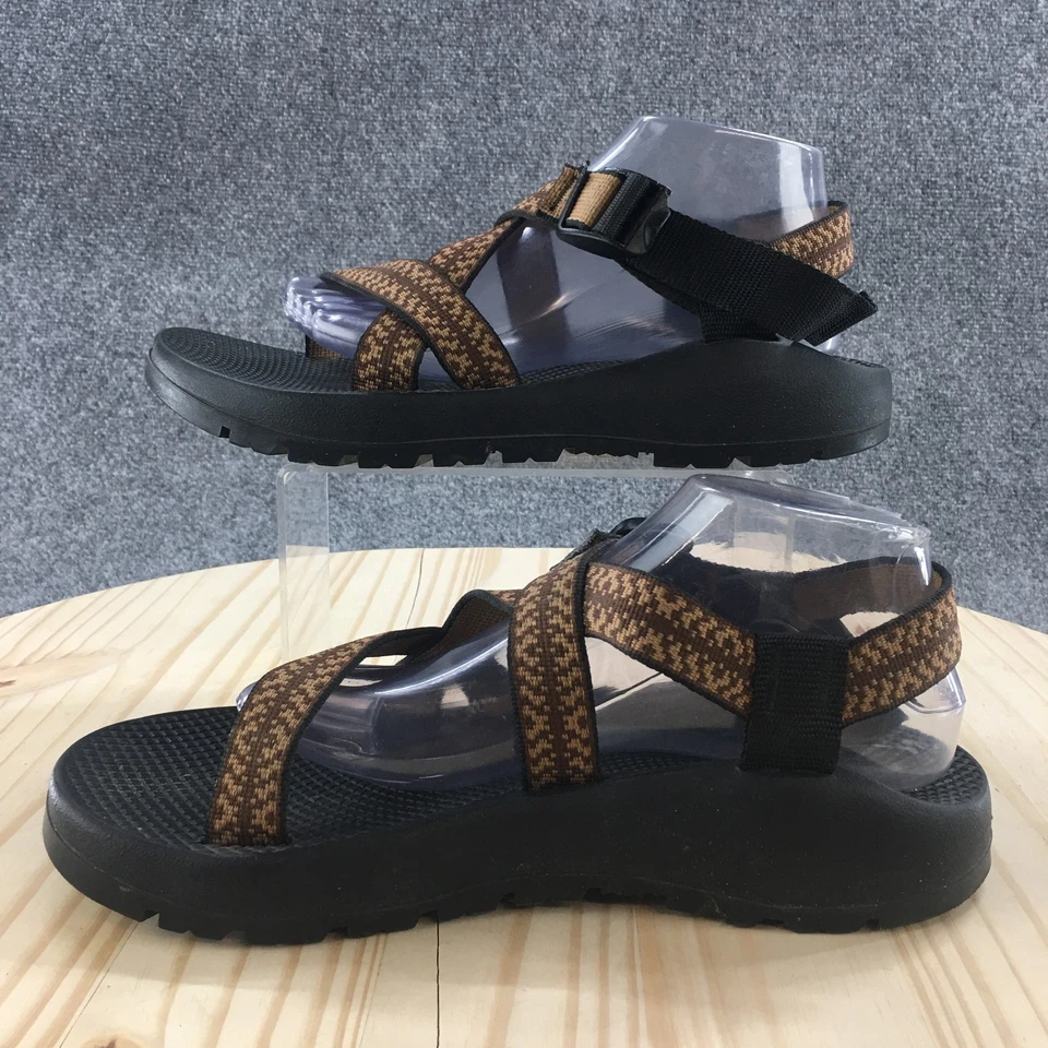 Chaco 凉鞋男式 10 Z/1 经典远足绑带棕色扣舒适露趾 — 第 2/4 张图片