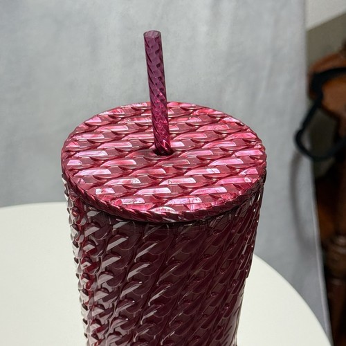 Starbucks 2024 Holiday Limited Edition Red Chain Link Cold Cup Tumbler 24oz NEU - Bild 7 von 7