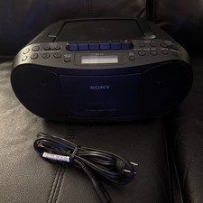 Sony CFD-S70 Boombox CD Player Radio Stereo Cassette - Black Needs Fix