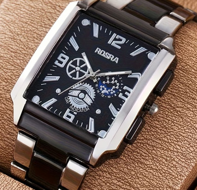 Men's Watch with Unique Minimalist Style, Quartz Watch with Irregularly Shaped 