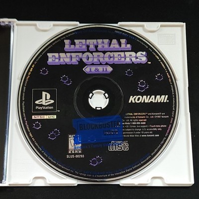 Lethal Enforcers I & II PS1 Game Only Tested