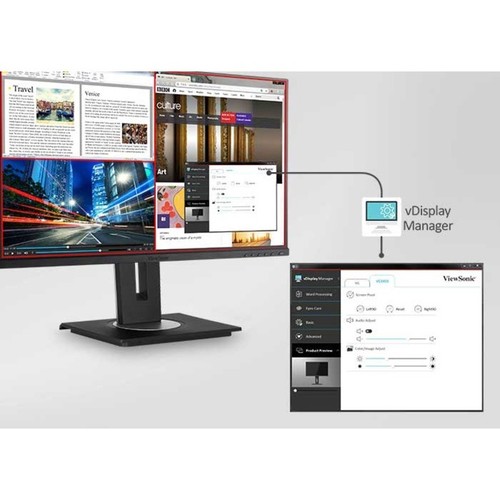 ViewSonic VG2456A 24 Inch 1080p IPS Monitor with USB C 3.2 with 90W Power Delive - Picture 3 of 12