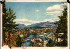 Franconia Notch Over Pemigewasset River NH 1933 Switzerland Print Vintage PC