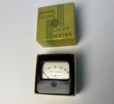 Vintage GE General Electric Light Meter -Footcandles - Original Box/Instructions
