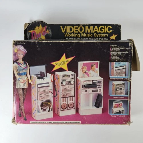 Vintage Multi-Toy Corp Video Magic Working System Play Turntable for Dolls 1986