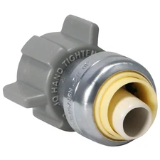 10 Pcs XFITTING 1/2" Push Fit x 1/2" FIP Faucet Connector, Lead Free Brass