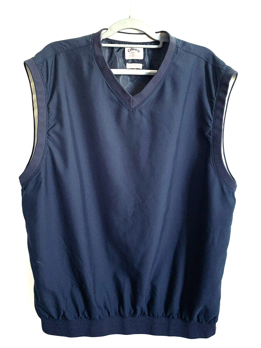 Callaway Golf Sport Men XL Brushed Microfiber Golf Vest Navy Callaway Golf Sport Men XL Brushed Microfiber Golf Vest Navy