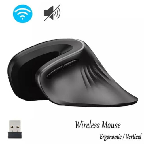 Ergonomic Wireless Mouse USB Vertical Optical Comfortable Game Mice Rechargeable - Picture 25 of 27