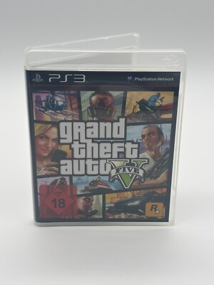 PS3 Sony PlayStation 3   GTA 5 Grand Theft Auto Five GTA V - CIB mit Karte/ PAL