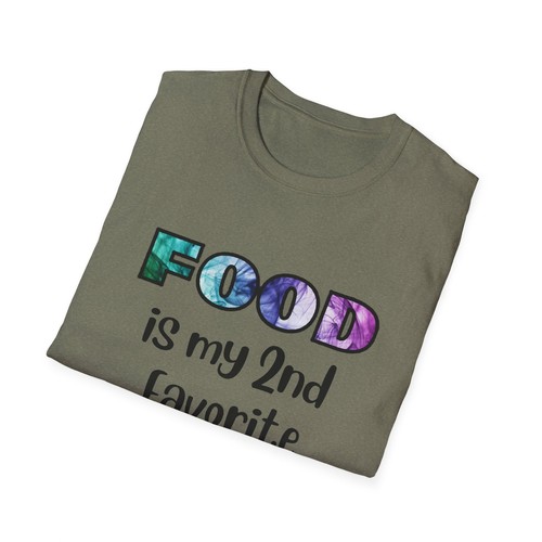 T-shirt unisex FOOD is my 2nd Favorite F Word Softstyle - Foto 41 di 69