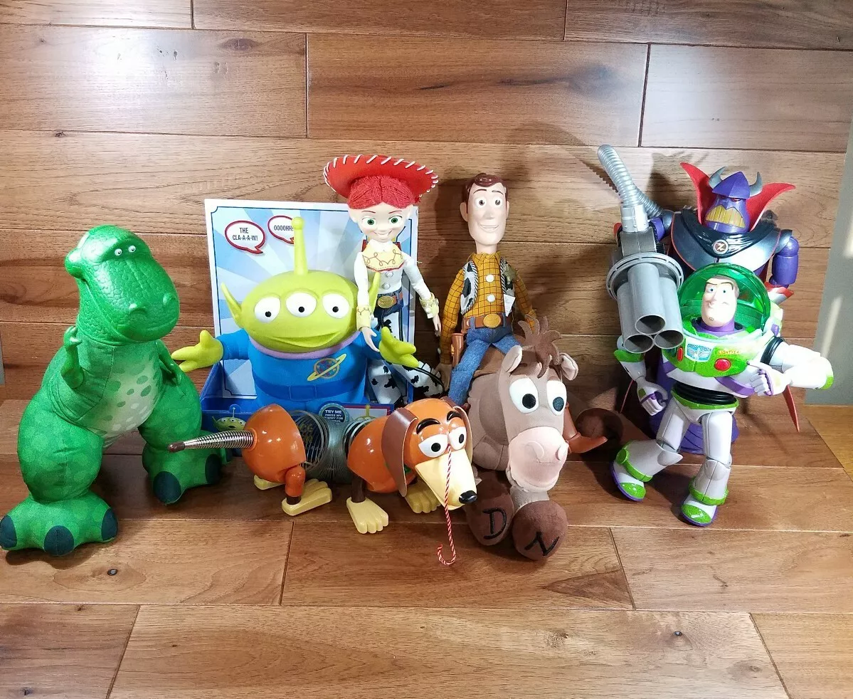 DISNEY TOY STORY MOVIE ACTION FIGURES ZURG WOODY BUZZ REX ALIEN