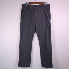 Wrangler Pants Mens 34x30 Gray Hiking All Terrain Cargo Outdoors Fits35x30.5