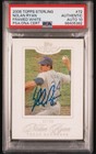 2006 Topps Sterling Nolan Ryan HOF Signed Baseball Card #72 Certified PSA/DNA 10