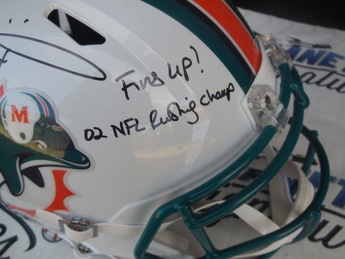 Ricky Williams signierter Miami Dolphins Full Size Helm Beckett BAS COA Texas UT - Bild 2 von 3