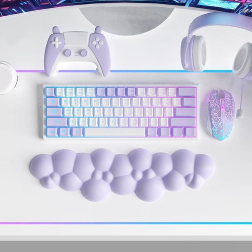 Almohadilla de reposamuñecas para teclado para juegos ATTACK SHARK, espuma viscoelástica reposamanos ergonómica Mac - Imagen 20 de 33
