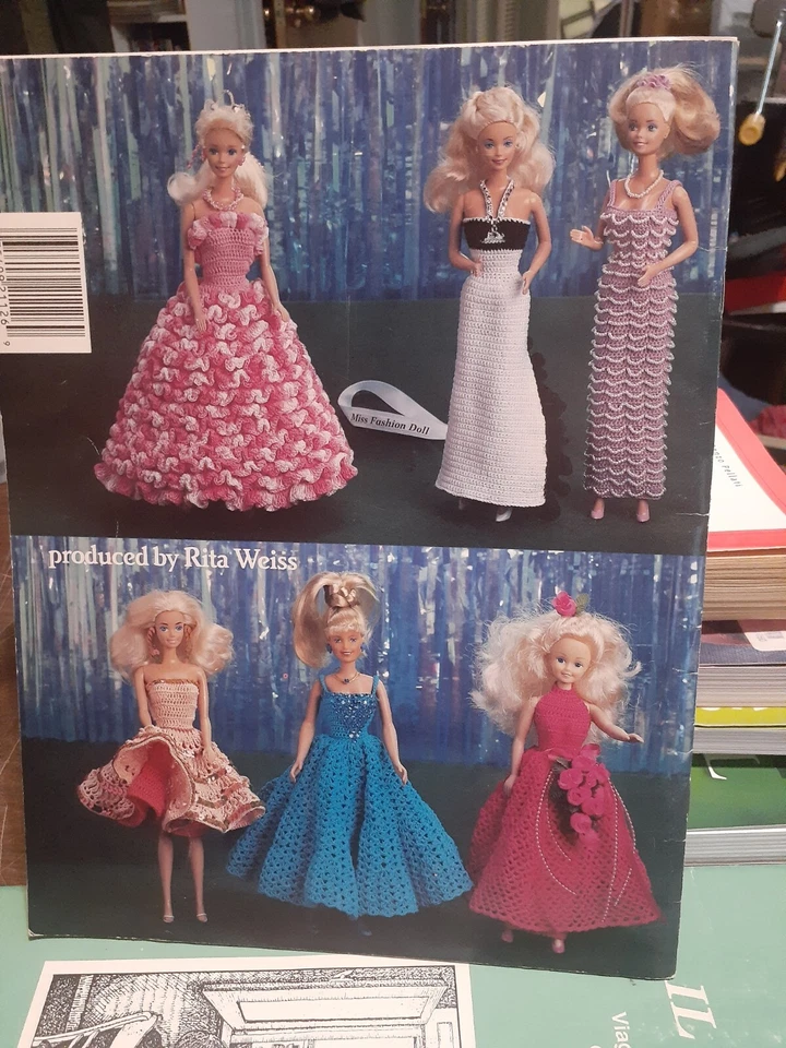 FASHION DOLL BEAUTY CONTEST in thread crochet • 1992 • 6 designs • ASN #1126 - Image 2 of 4