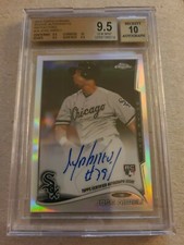 2014 Topps Chrome Rookie Auto Refractor Jose Abreu RC BGS 9.5 Gem Mint /499