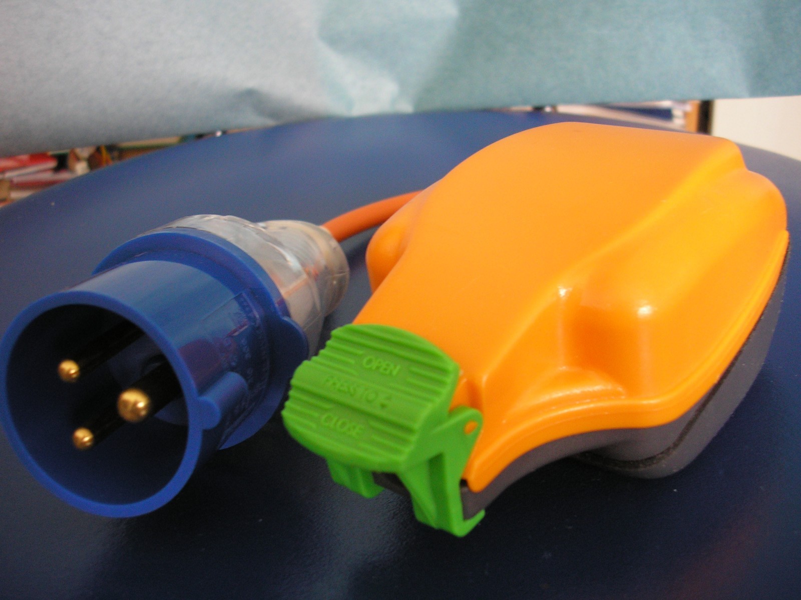 EU UK EHU plug 16A 1.5mm² cable Camping EV Adapter socket 13A WP