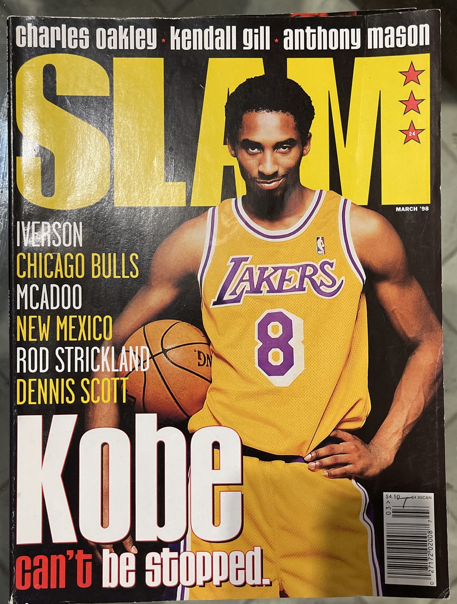 Kobe Bryant Slam Magazine Cover 24 Los Angeles Lakers Basketball Ball Mamba