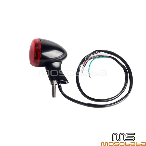 2X Bullet Red Brake Stop Light Tailight For Harley Sportster XL883 XL1200 '92-22 - Picture 6 of 9