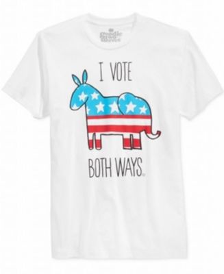 Goodie Two Sleeves New Men's Political Independent Short-Sleeve T-Shirt,  White