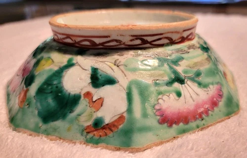Chinese Antique Qing Dynasty Guangxu SOFT PASTE PORCELAIN BOWL Hand Painted #5