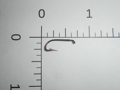 100 MUSTAD #10 FLY TYING Limerick HOOKS down TAPERED eye bronzed KIRBED 3116 B