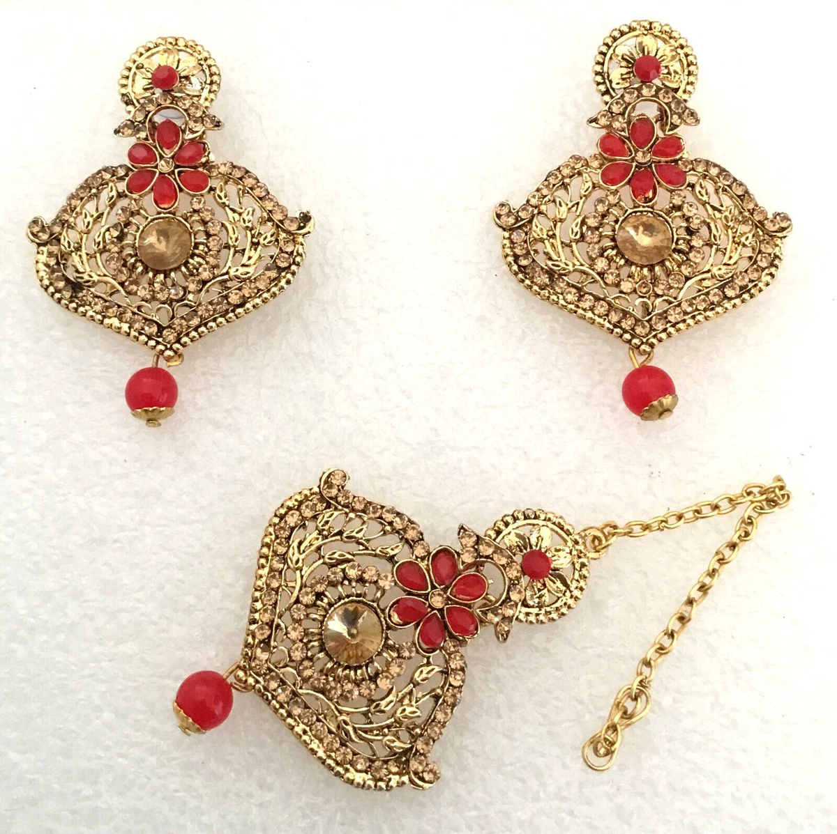 Punjabi style 2024 gold earrings