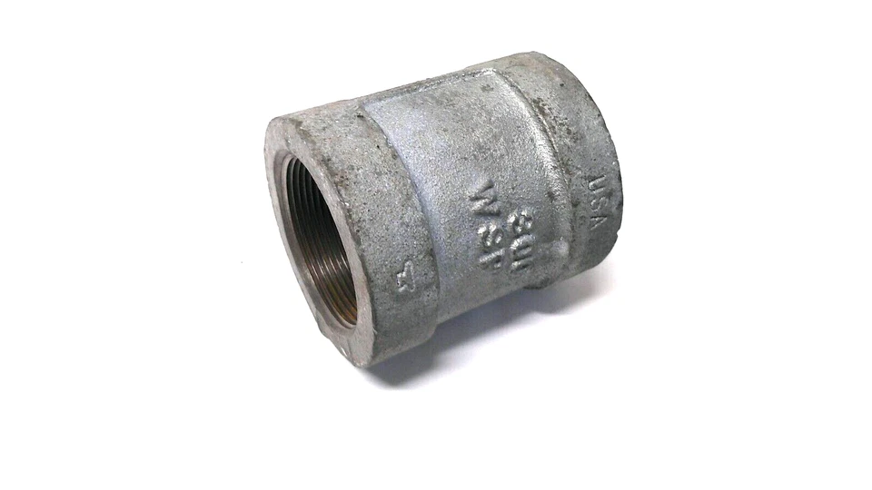 1-1/2" 300 Female NPT Coupling Galvanized Malleable Iron Pipe Fitting MI050951GM - Image 3 of 3