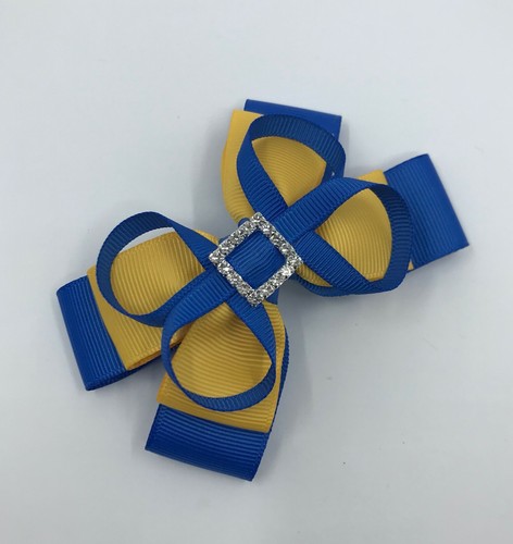 Royal Blau und Gelbgold Schulhaarzubehör - Bild 31 von 75