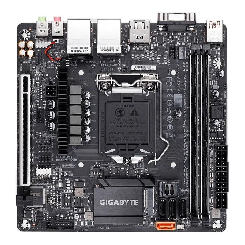 Gigabyte C246N-WU2 Server Motherbroad DDR4 LGA1151 Intel Xeon E-2100 E-2200