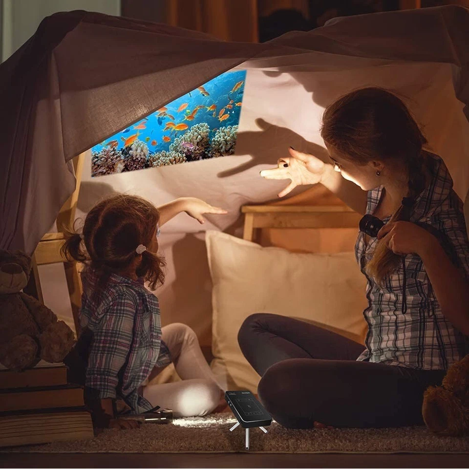 Mini Projector 1080P HD Video DLP Projector Android 9.0 bluetooth home theater  - Image 4 of 4