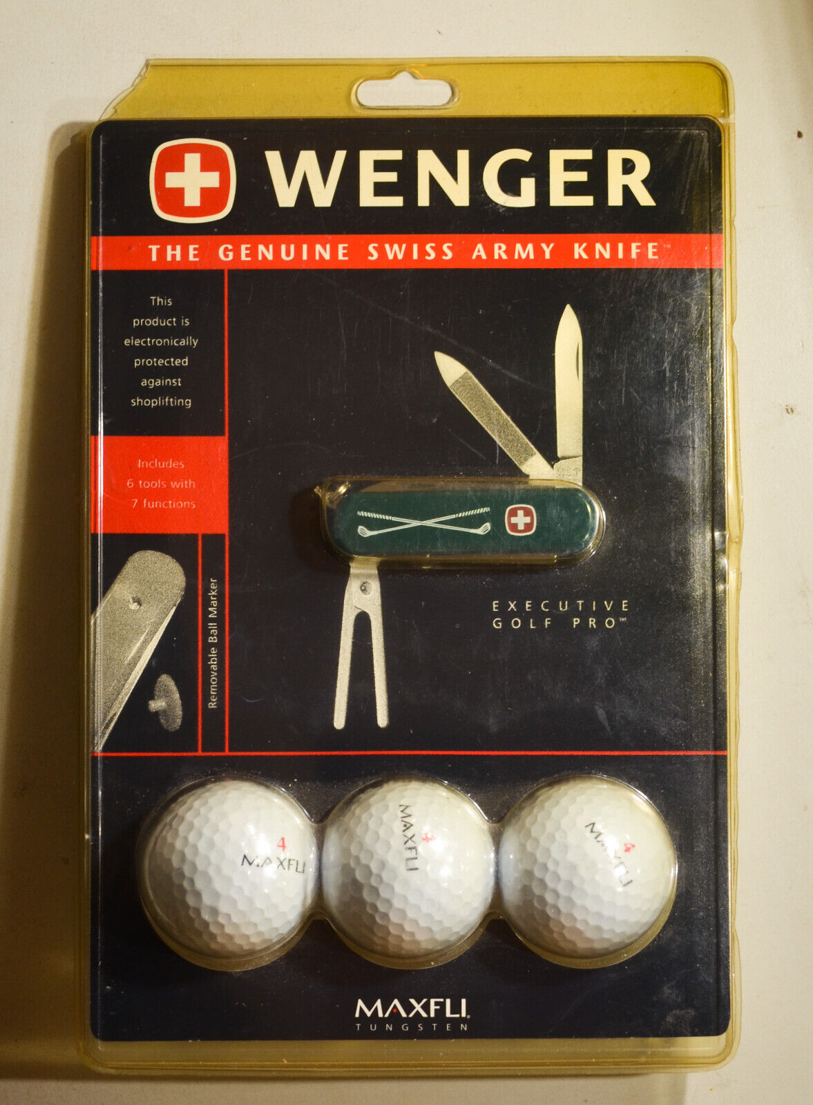 Wenger Executive Golf Pro Swiss Army knife. New with golf balls, NIP #3105