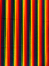 RAINBOW STRIPES Pride Cotton Fabric 1/4 Yard - Great for Masks or Quilts