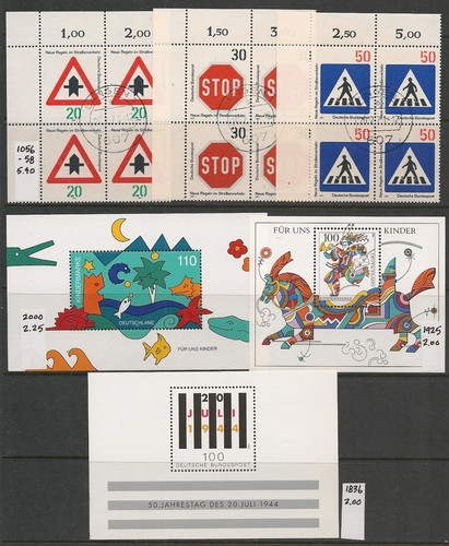 GERMANY (1948-1998) M&U Blks, Pairs, Souv Sheets & more / CV $113US (7 pics) - Picture 6 of 7