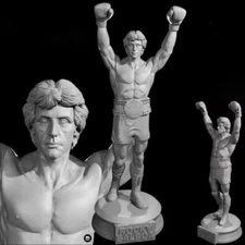 1/24 Resin Figure Model Kit Rocky Classic Movie Boxer Miniature Diorama Statue