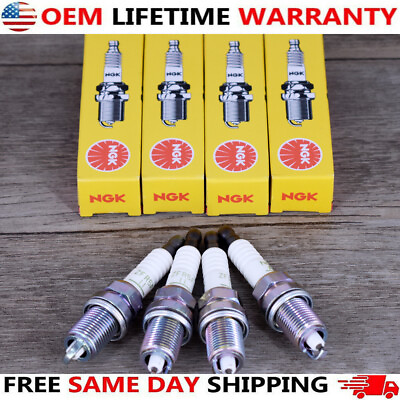 #ad 4Pcs NGK Spark Plugs V power ZFR5F11 2262 For Acura Chrysler Dodge Honda Mazda $10.15