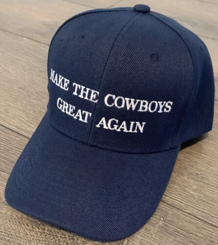 DALLAS COWBOYS Hat MAKE THE COWBOYS GREAT AGAIN Dallas Cowboys Cap - Afbeelding 1 van 6